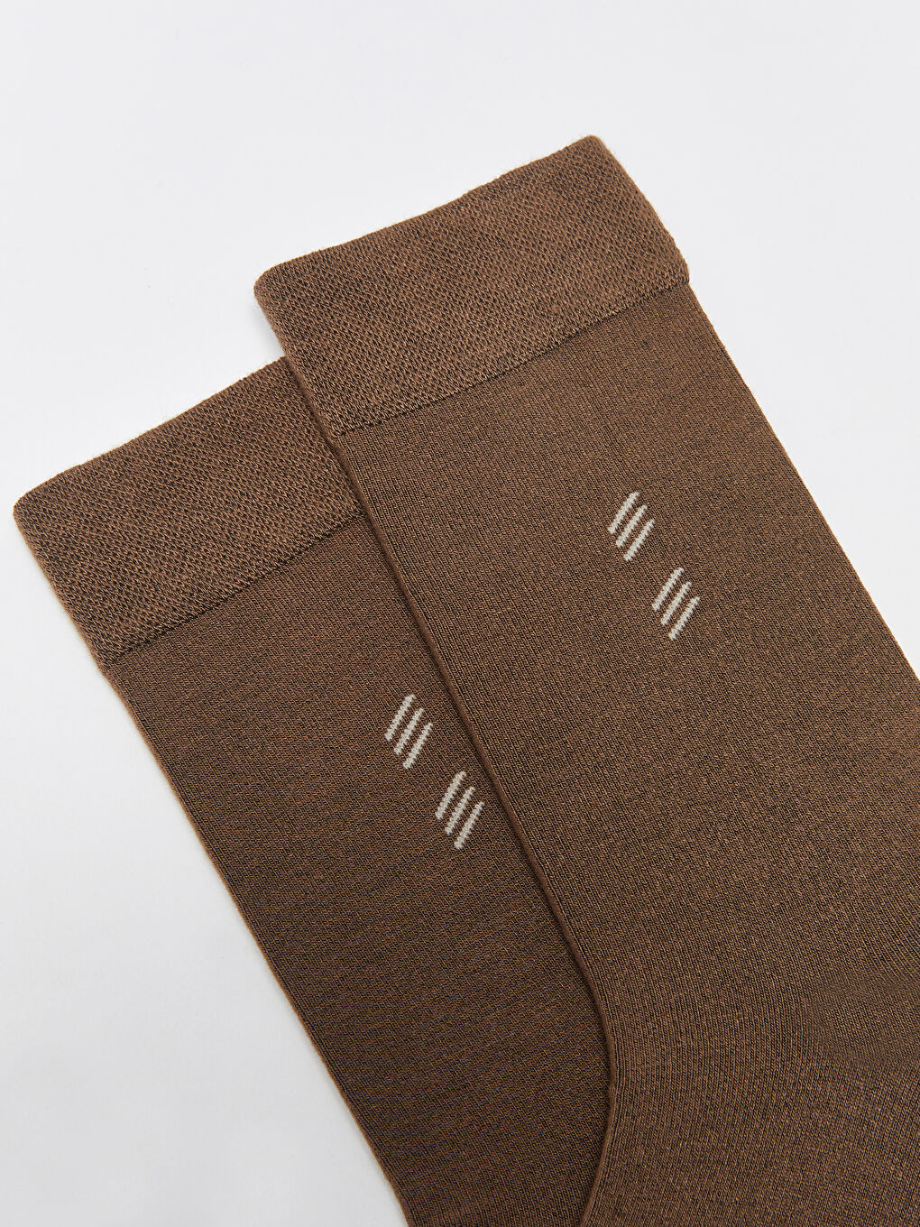 Kahverengi Desenli Erkek Bambu Soket Çorap-2