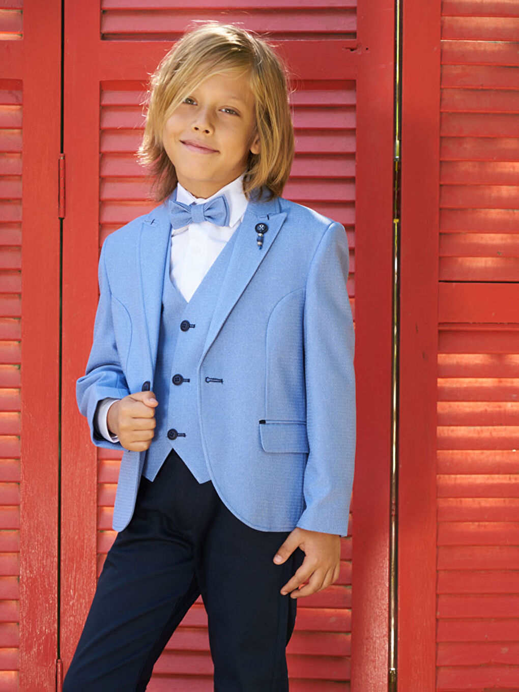 Mavi Erkek Çocuk Takım Elbise