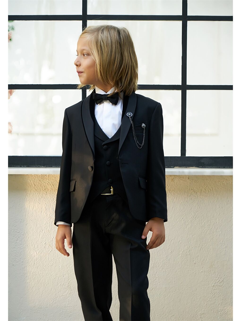 Siyah Erkek Çocuk Takım Elbise