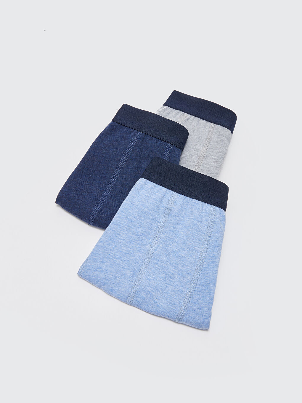 Gri Standart Kalıp Pamuklu Esnek Erkek Boxer 3'lü-1