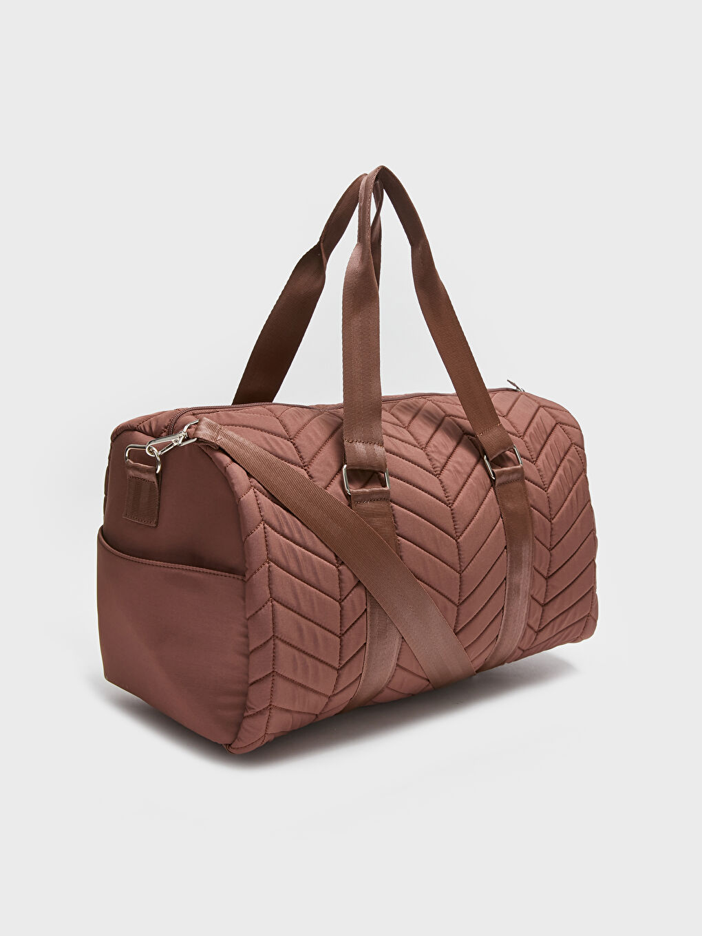 Kahverengi Desenli Kadın Kol Çantası-4