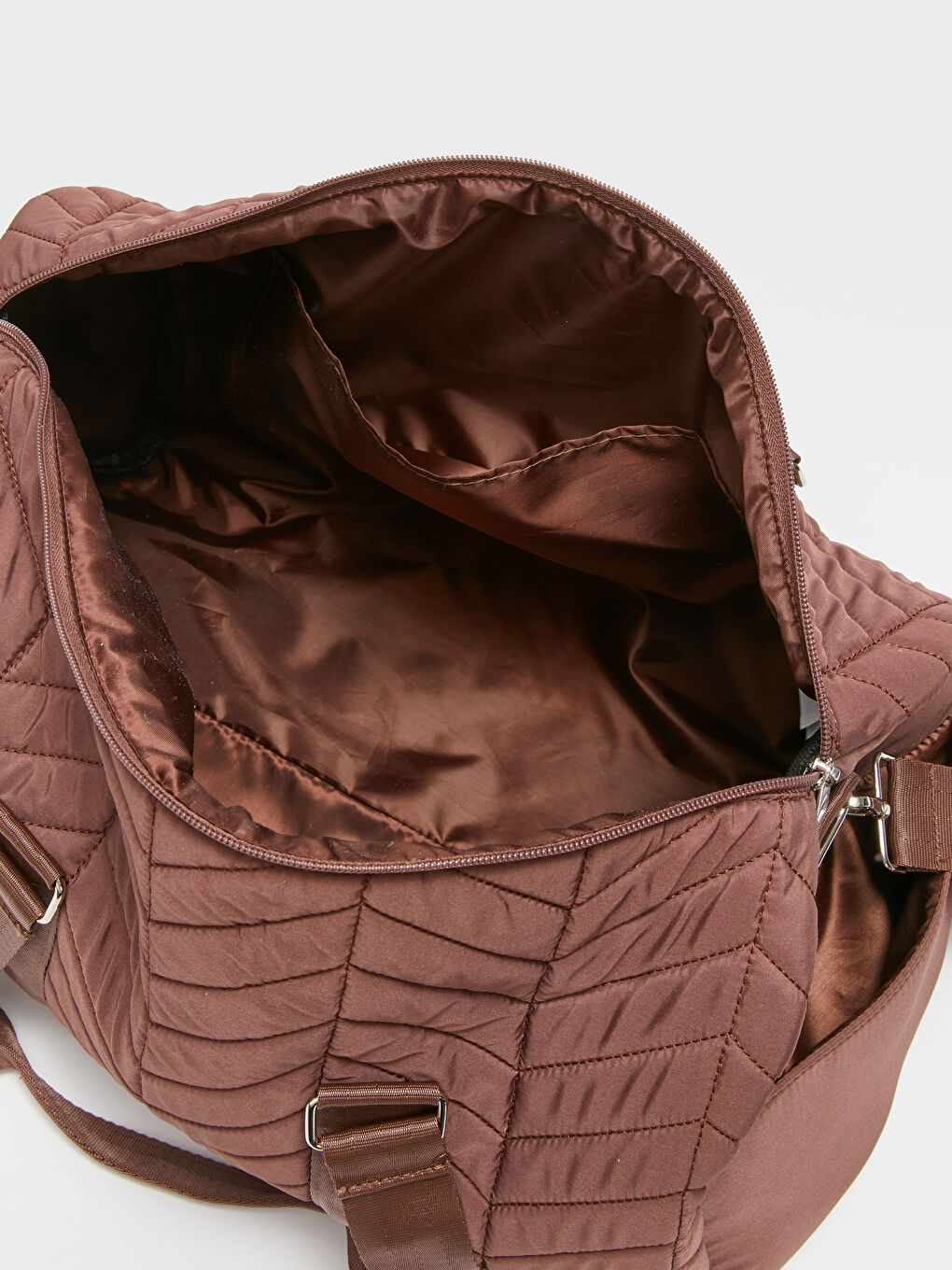 Kahverengi Desenli Kadın Kol Çantası-5