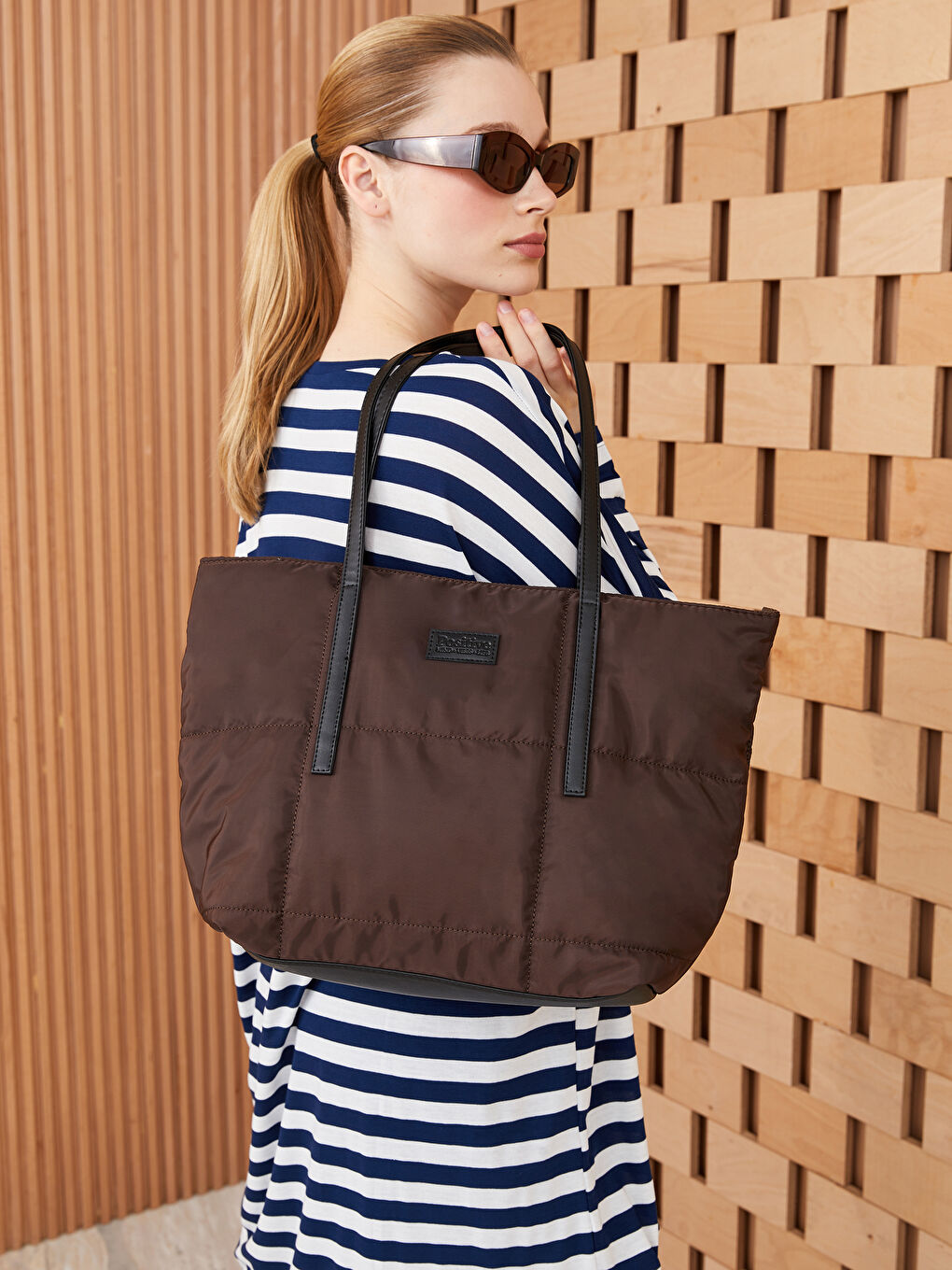 LCW ACCESSORIES Fallschirmstoff Damen Top-Handle-Tasche -S3IN08Z8-RXE