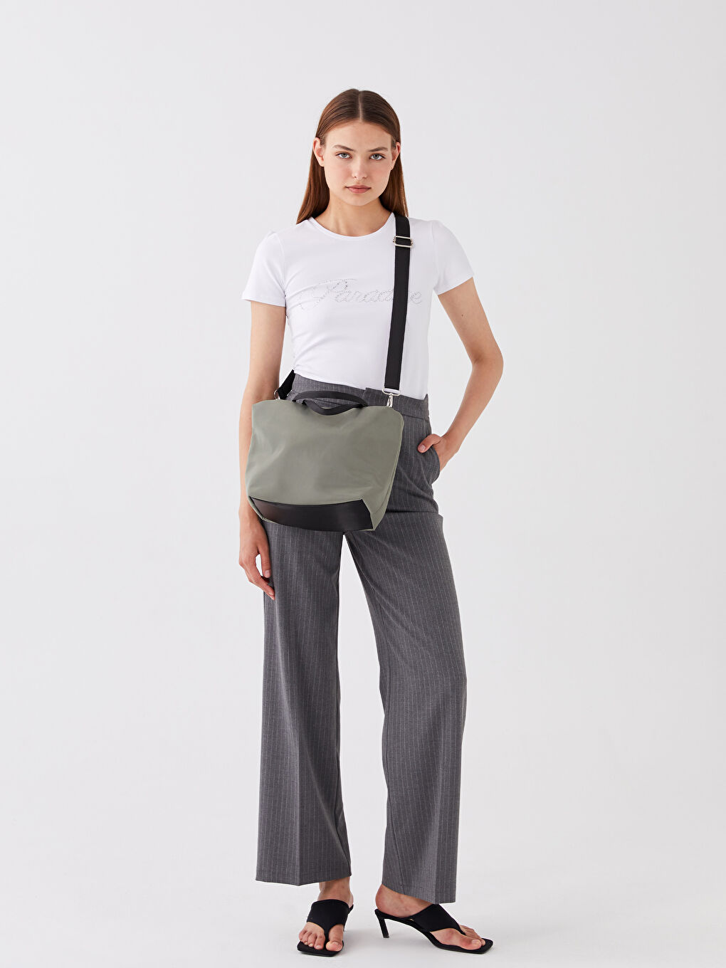 حقيبة كتف قماش باراشوت للسيدات-2