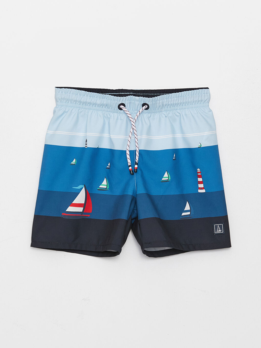 SOUTHBLUE Elastic Waist Printed Boys' Swim Shorts -S3IN42Z4-LSJ