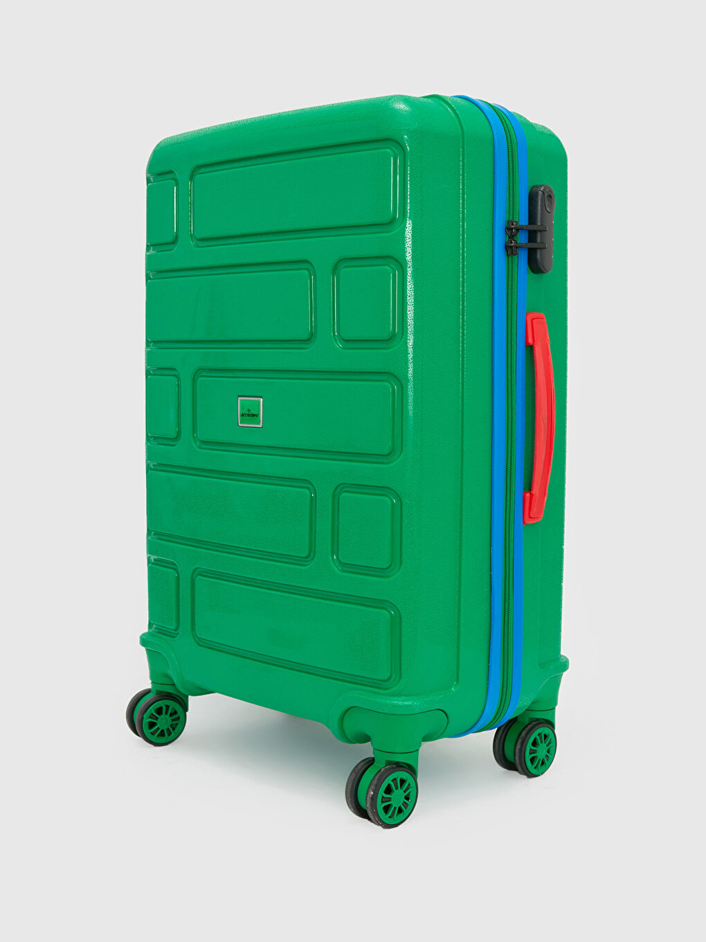 Yeşil Kilit Detaylı Büyük Boy Valiz-1