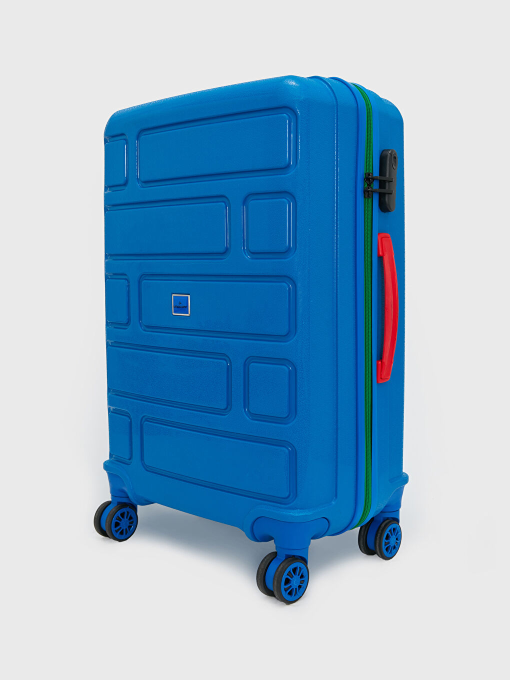 Mavi Kilit Detaylı Büyük Boy Valiz-1