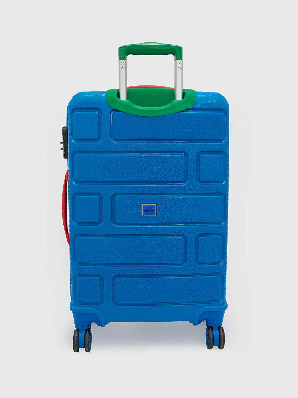 Mavi Kilit Detaylı Büyük Boy Valiz-2