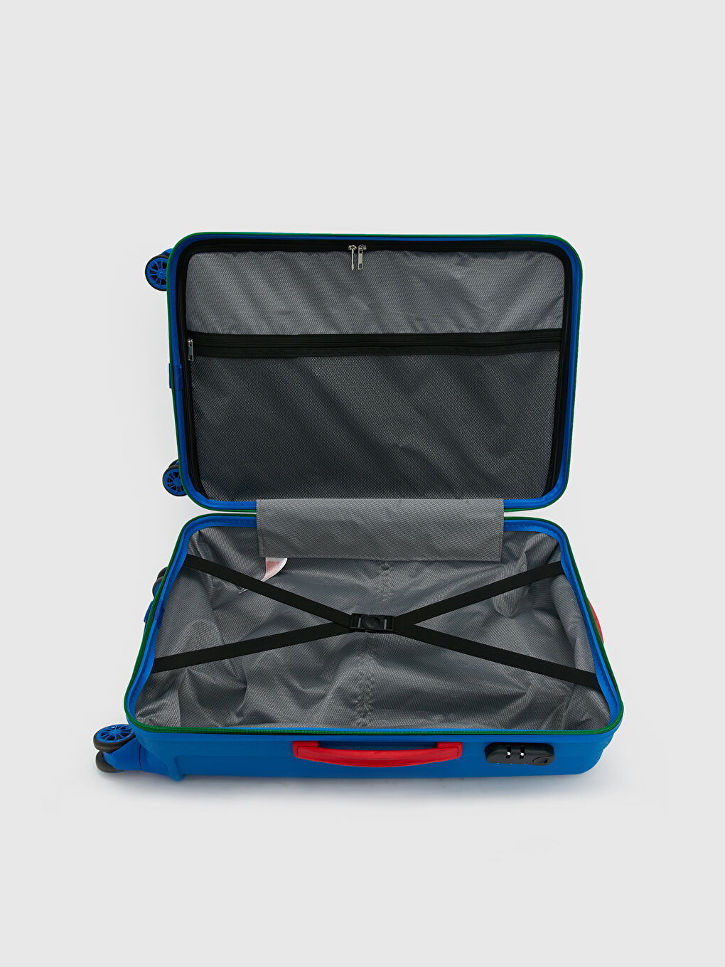 Mavi Kilit Detaylı Büyük Boy Valiz-3