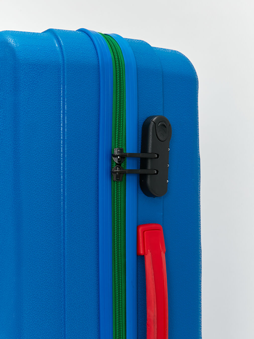 Mavi Kilit Detaylı Büyük Boy Valiz-5