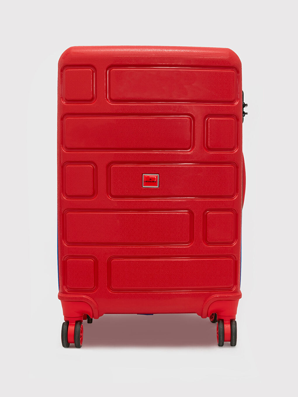 Kırmızı Kilit Detaylı Büyük Boy Valiz