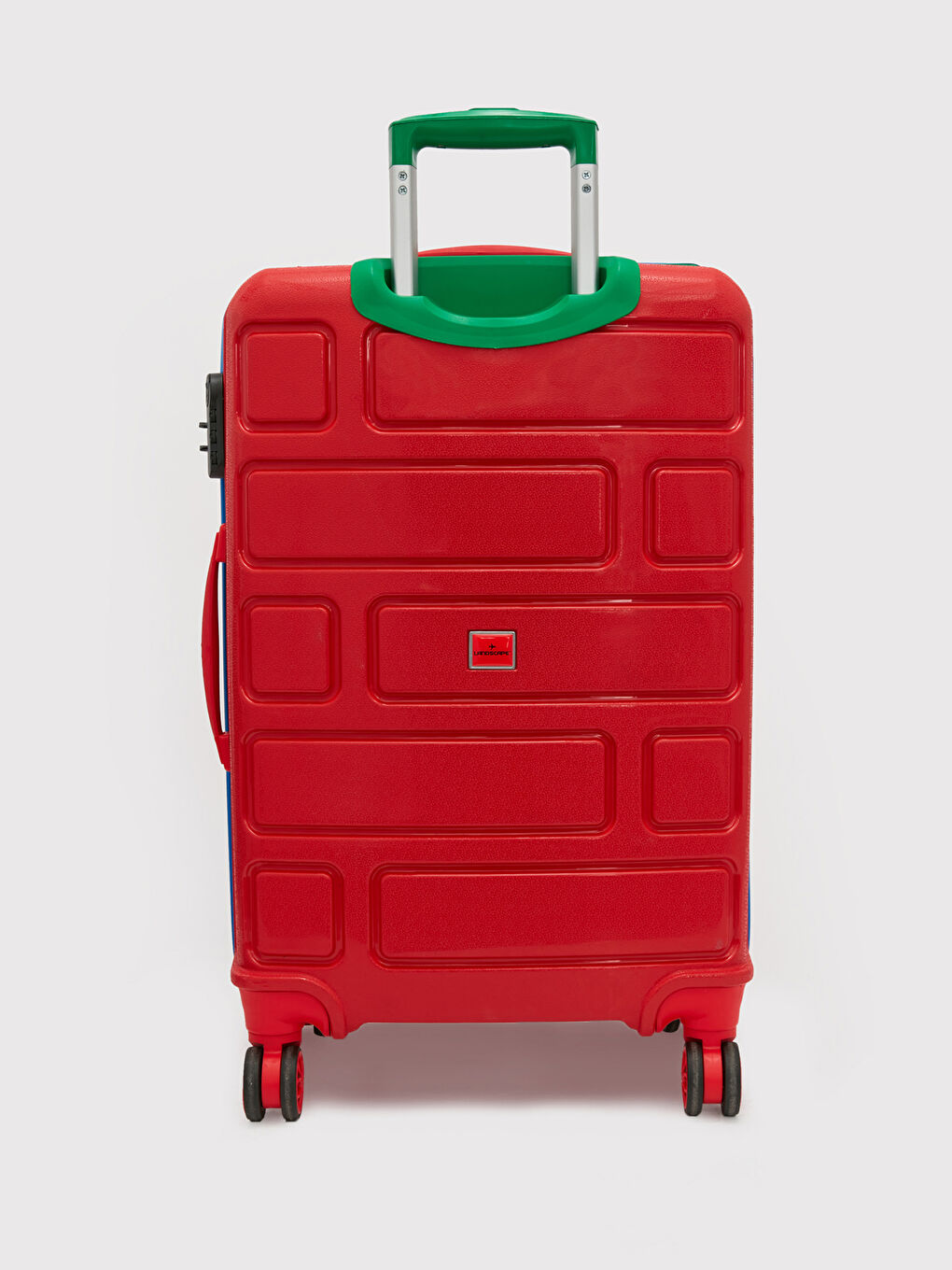 Kırmızı Kilit Detaylı Büyük Boy Valiz-2