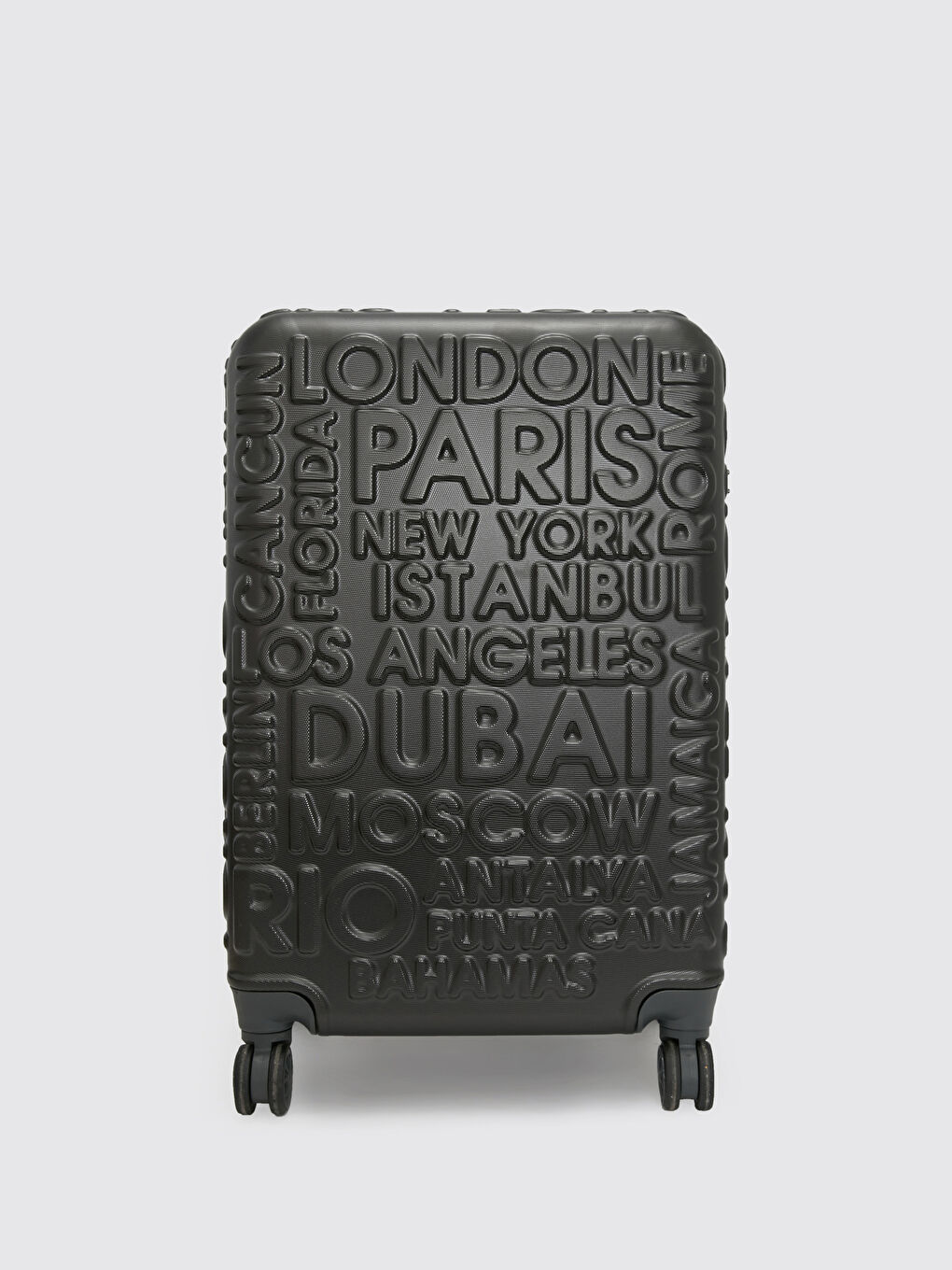 Antrasit Kilit Detaylı Orta Boy Valiz