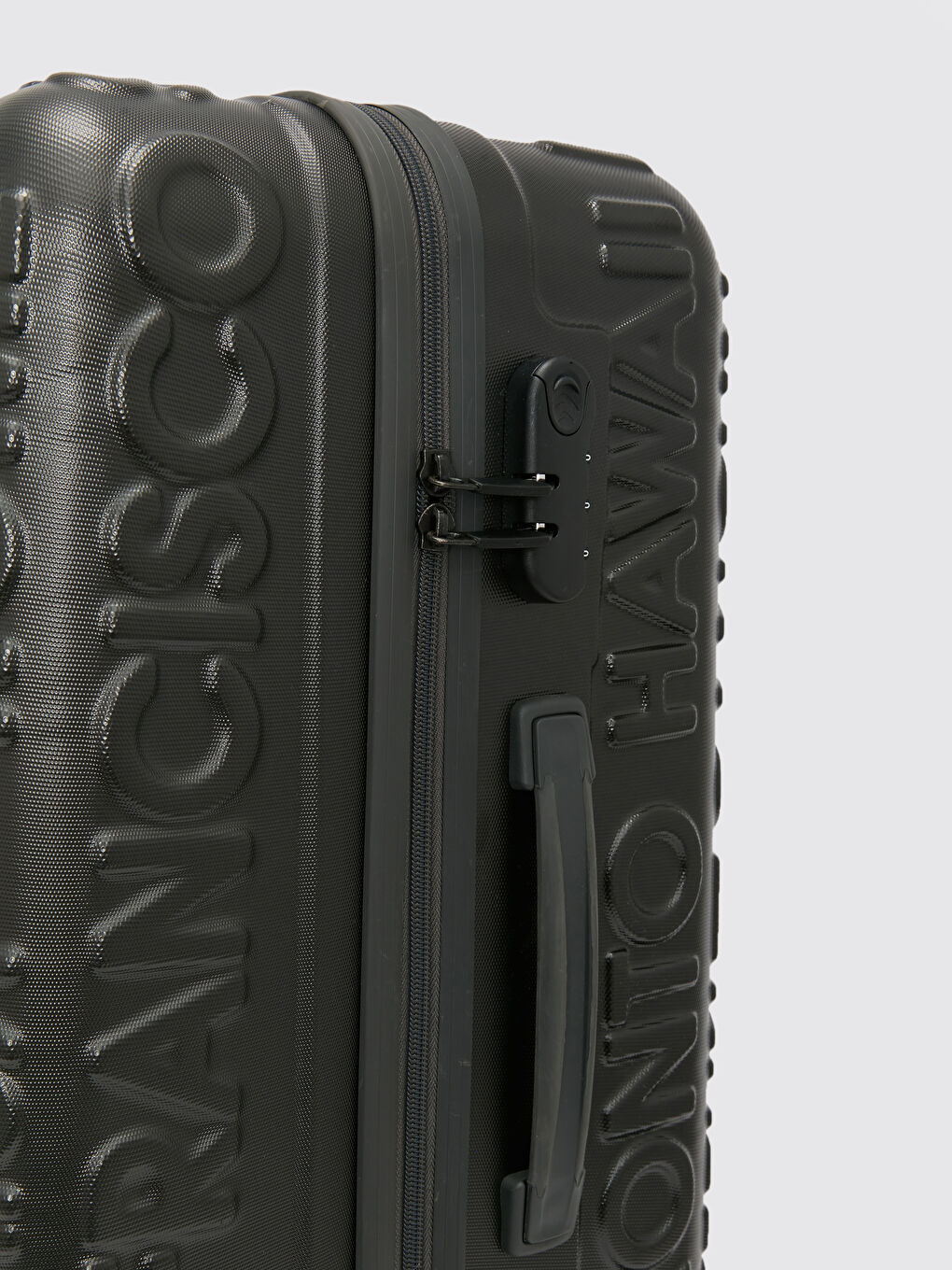 Antrasit Kilit Detaylı Orta Boy Valiz-4