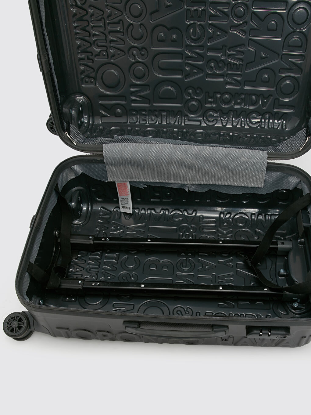 Antrasit Kilit Detaylı Küçük Boy Valiz-5