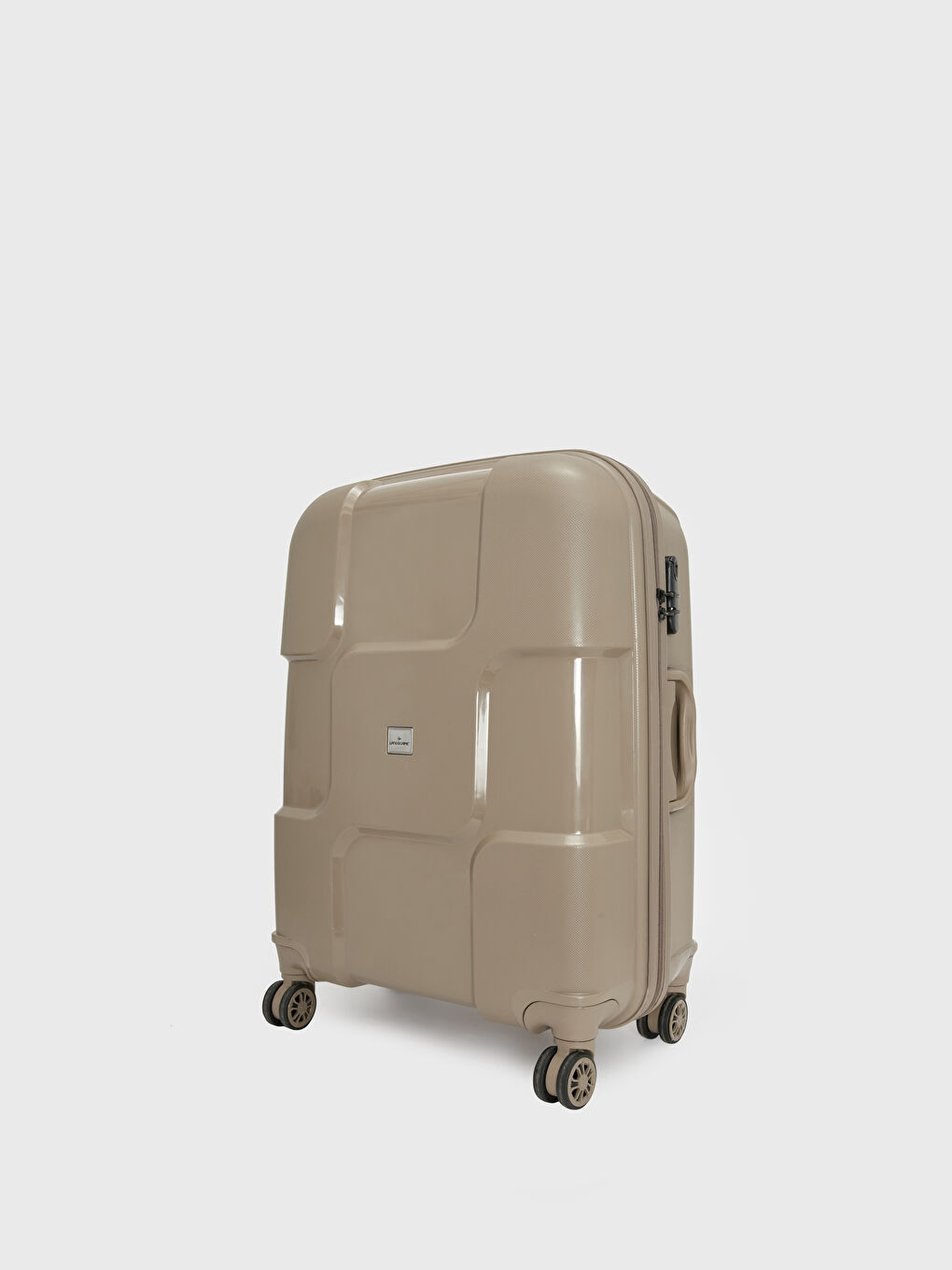 Kahverengi Kilit Detaylı Küçük Boy Valiz-1