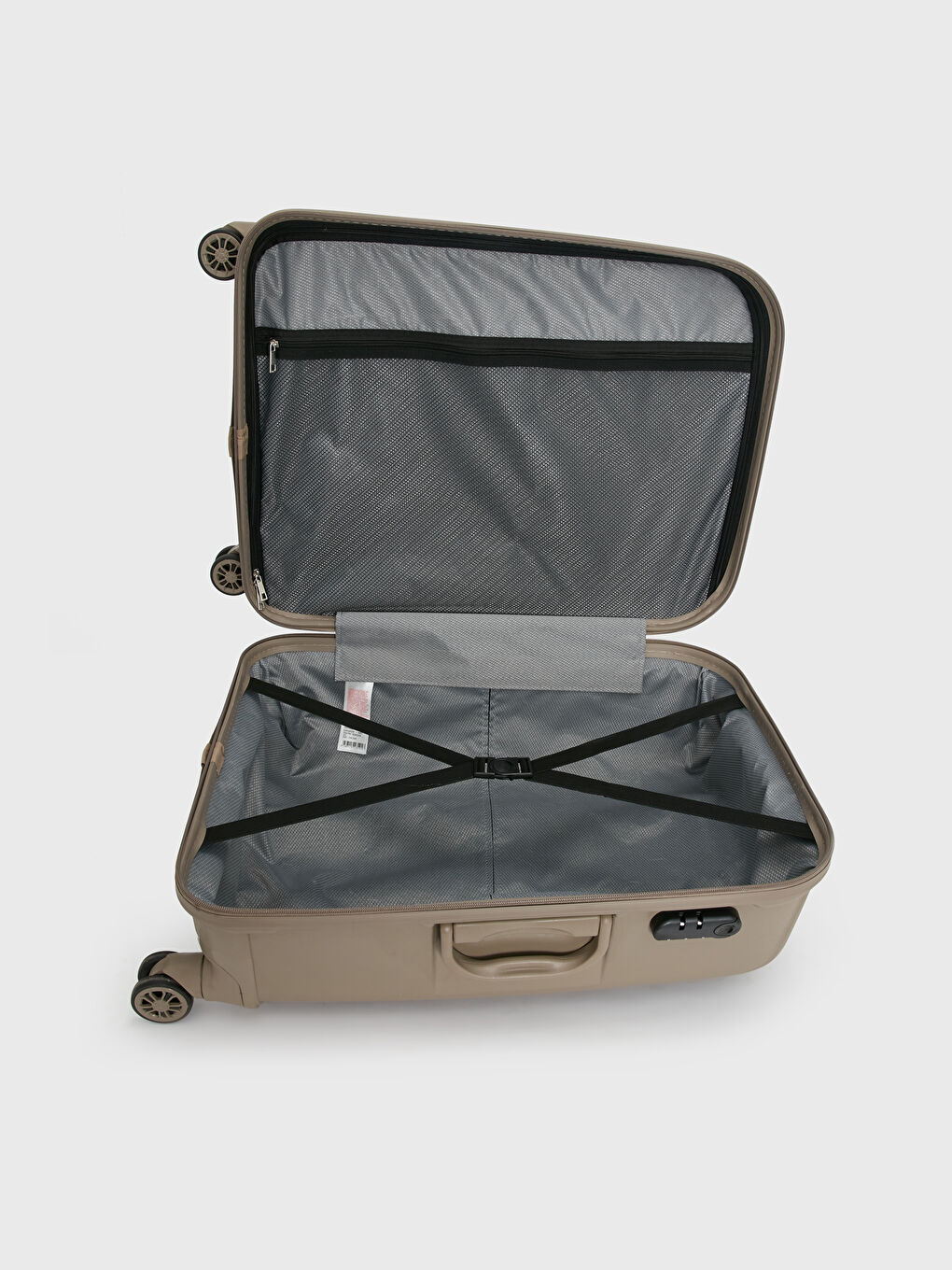 Kahverengi Kilit Detaylı Küçük Boy Valiz-3