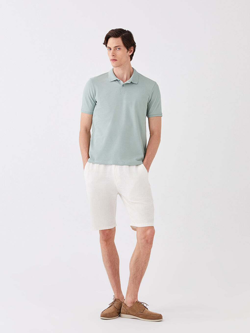 LCW Vision T-shirt en piqué à manches courtes et col polo pour homme -S3IO03Z8-J1R