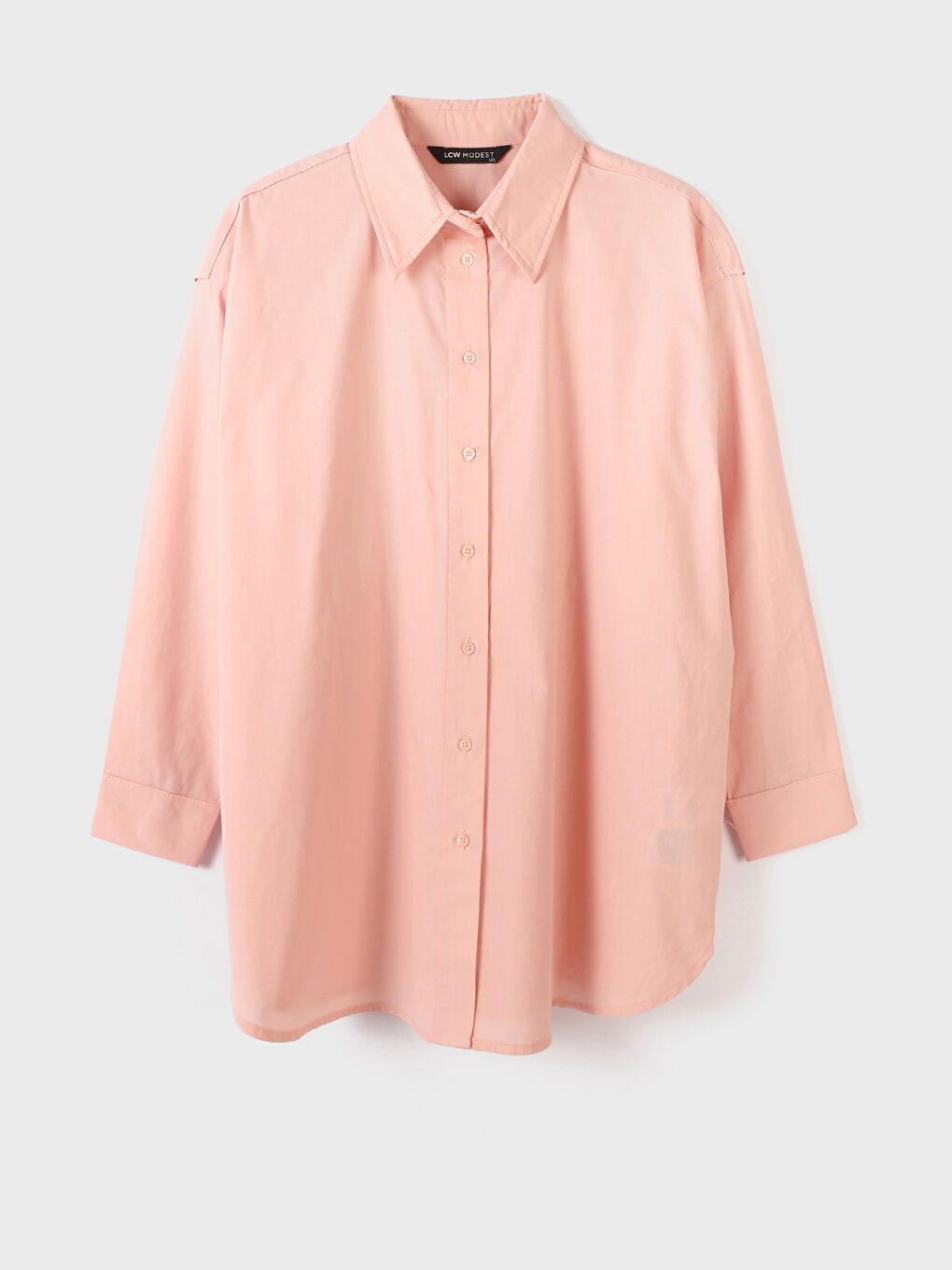 Plain Long Sleeve Women's Shirt Tunic