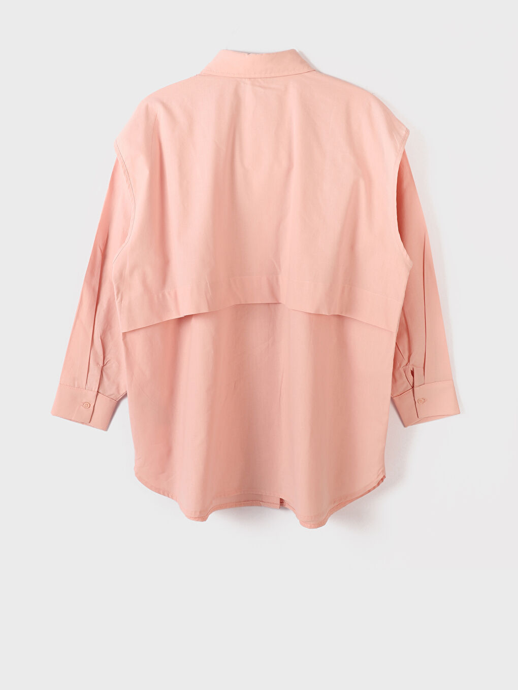 Plain Long Sleeve Women's Shirt Tunic-1