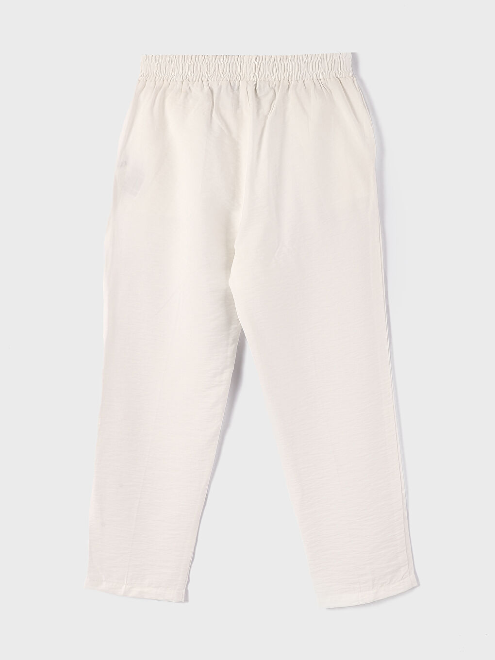 بنطلون سادة كاروت فيت بخصر مرن للسيدات-1