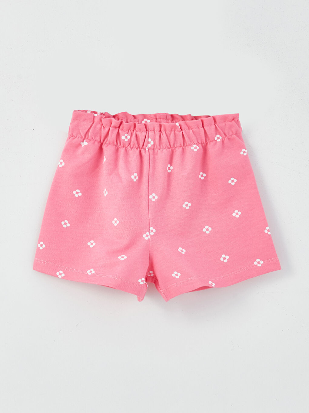 Crew Neck Niloya Printed Baby Girl T-Shirt and Shorts 2-Pack Set-2