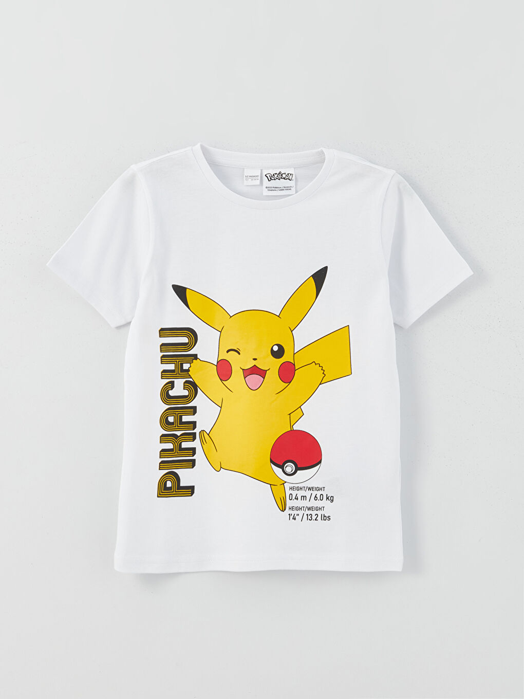 Crew Neck Pikachu Printed Short Sleeve Boys' Shorts Pyjama Set-1