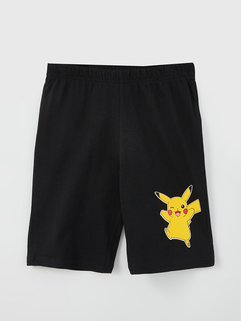 Crew Neck Pikachu Printed Short Sleeve Boys' Shorts Pyjama Set-2