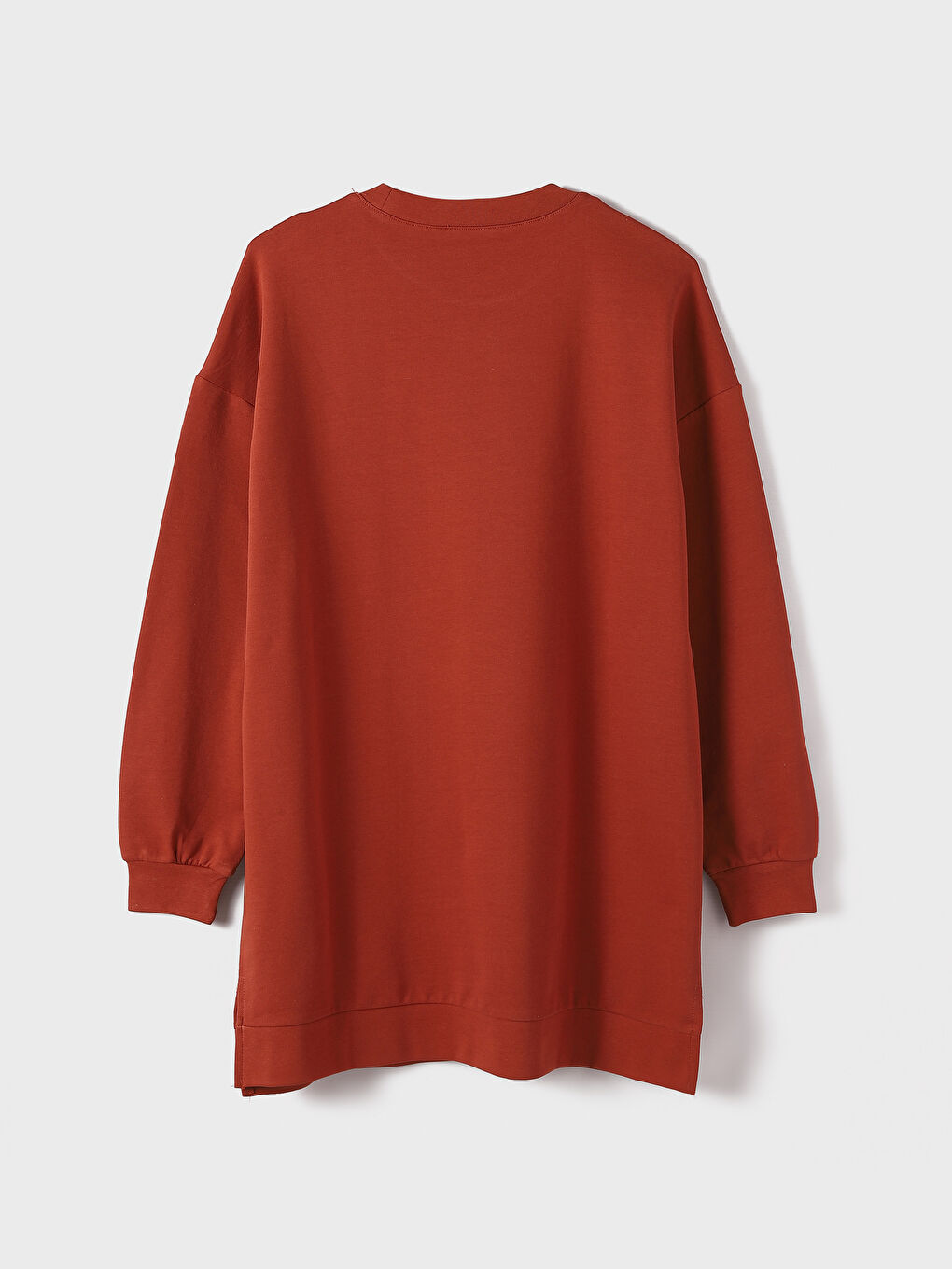 Crew Neck Printed Women's Sweatshirt Tunic-2