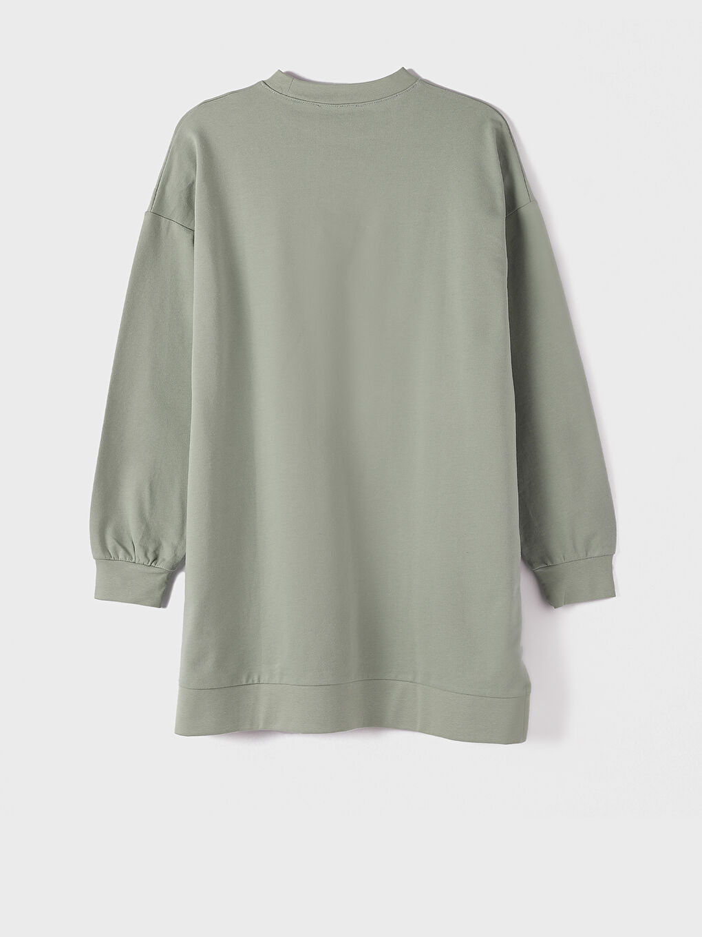 Crew Neck Printed Women's Sweatshirt Tunic-2