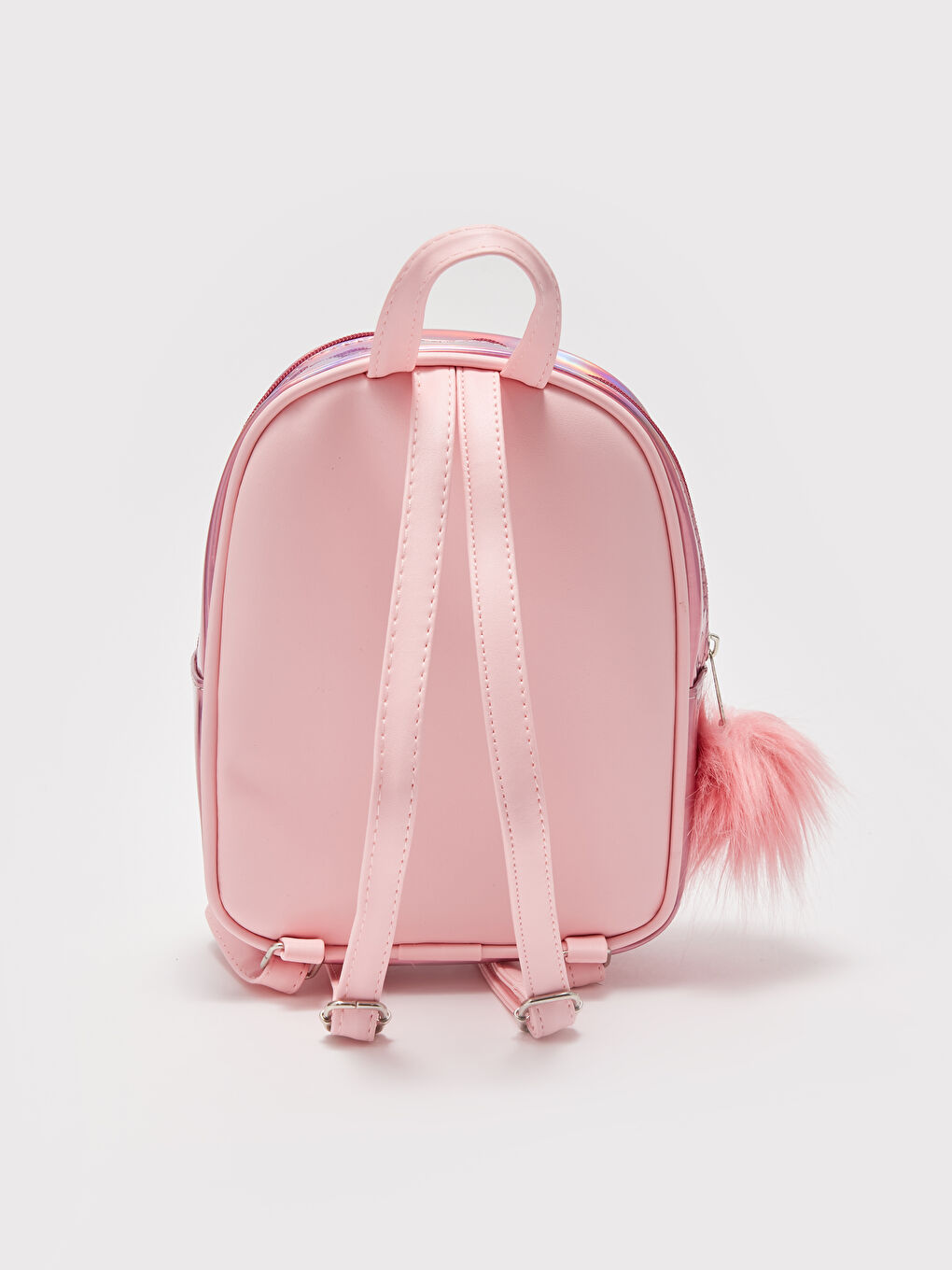 Pembe Hologram Baskılı Kız Çocuk Sırt Çantası-2