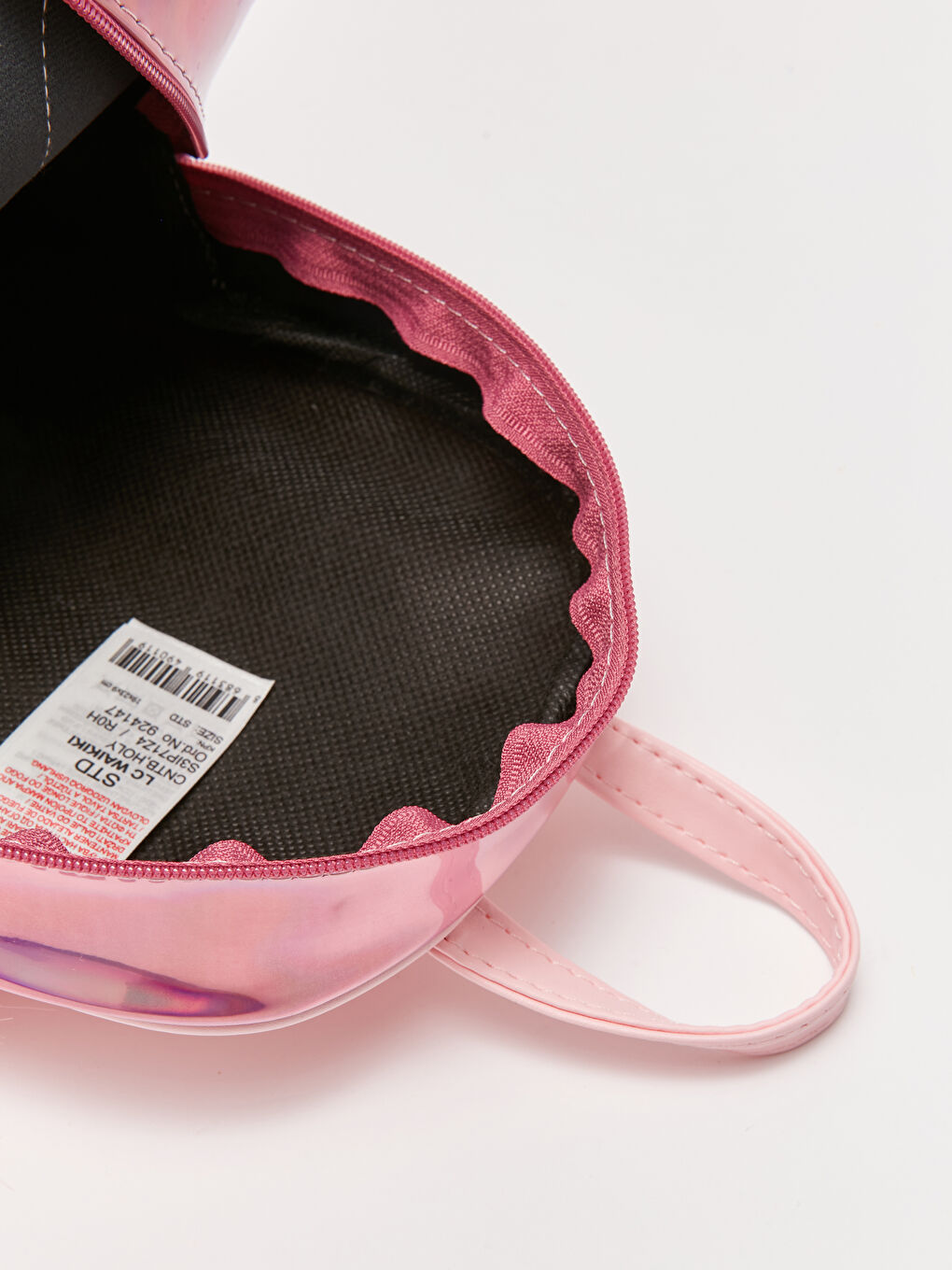 Pembe Hologram Baskılı Kız Çocuk Sırt Çantası-3