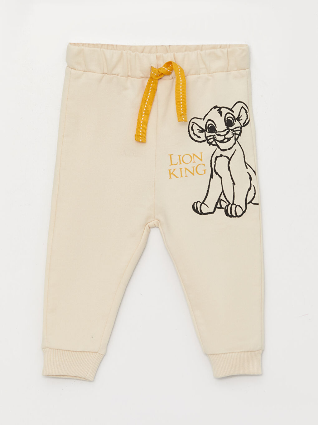 LCW baby Crew Neck Lion King Printed Baby Boy T-Shirt and Pants 2-Pack Set -S3IP76Z1-RYU