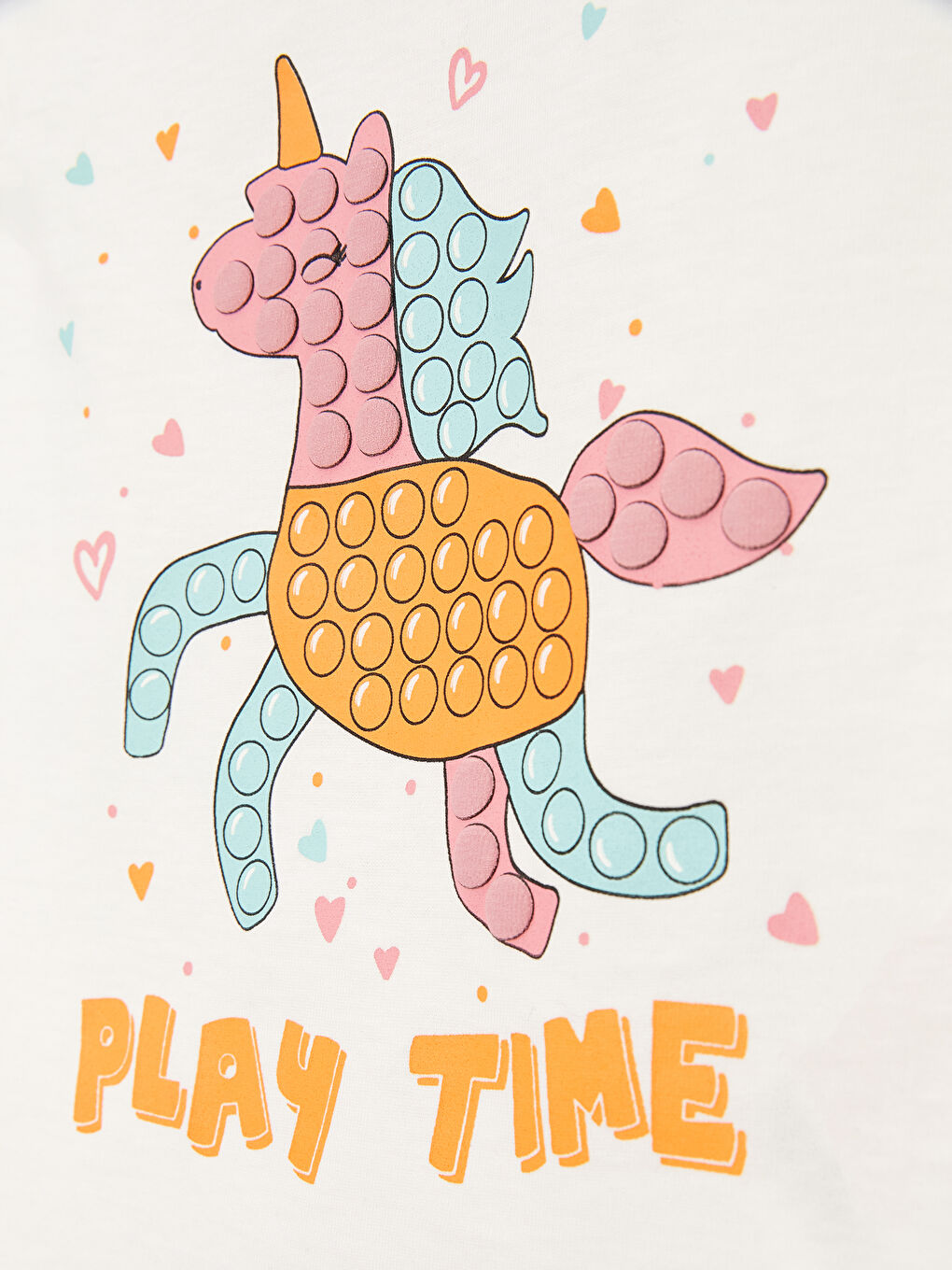 Ekru Bisiklet Yaka Baskılı Kız Bebek Atlet 2'li-3