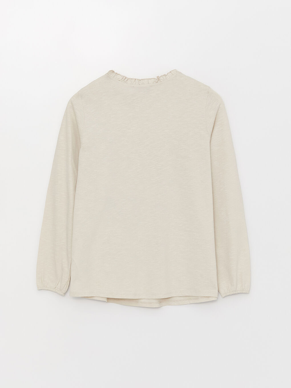 Crew Neck Embroidered Long Sleeve Women's Blouse-6