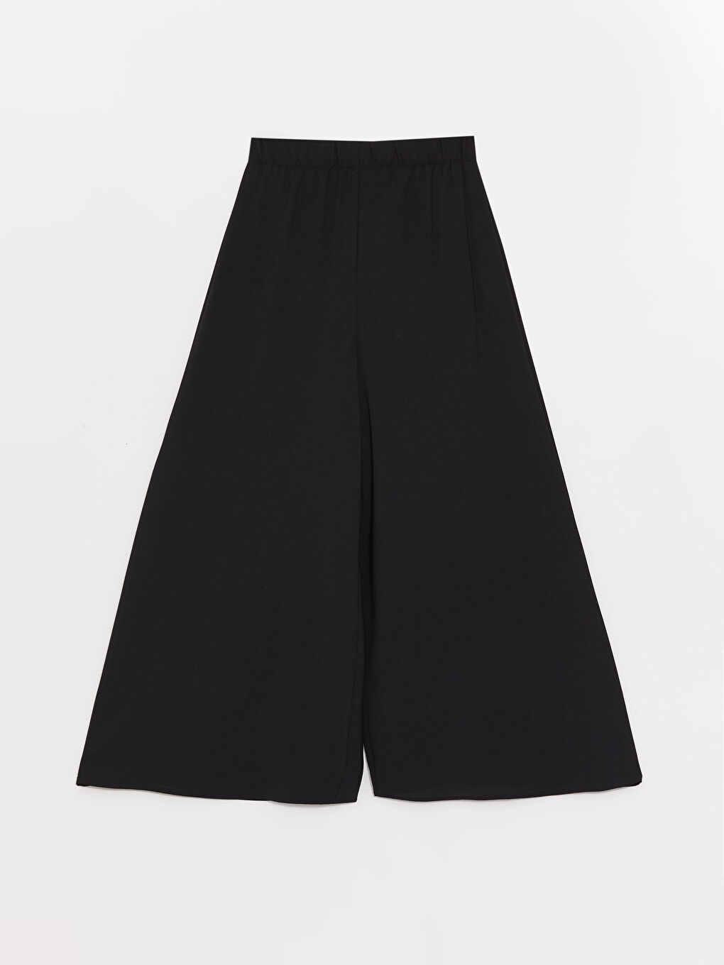 Siyah Rahat Kalıp Kadın Pantolon Etek-4