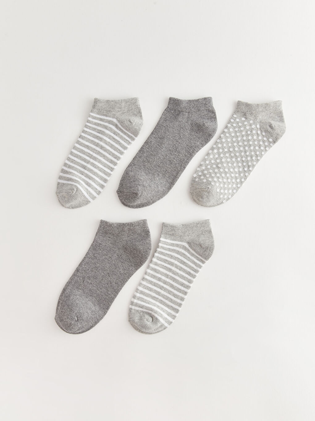 Striped Boys' Trainer Socks 5 Pack