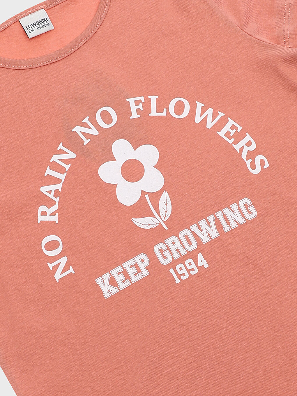 طقم بيجامة للبنات بياقة دائرية مطبوع كم قصير مع شورت-3