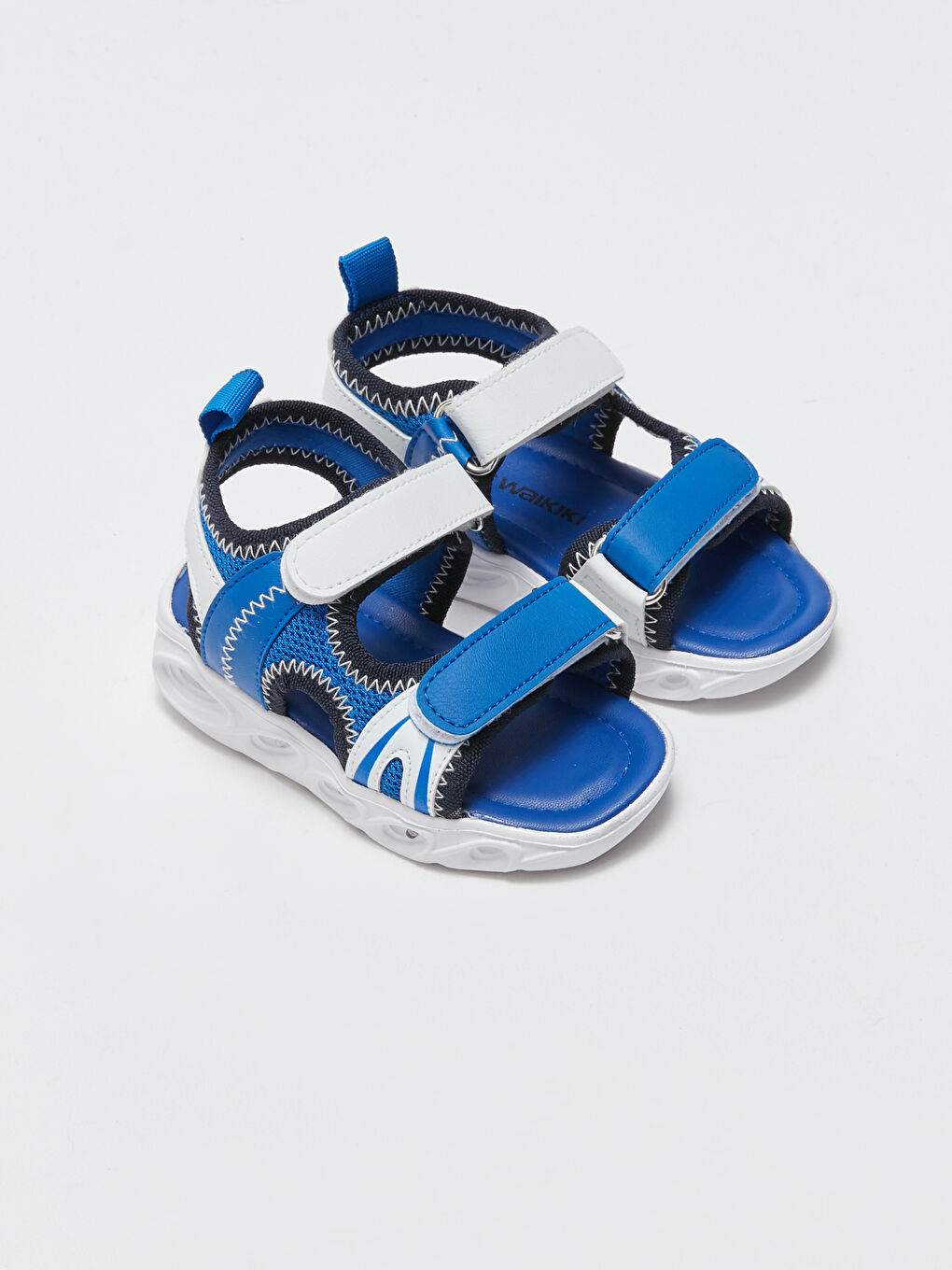 Lighted Velcro Closure Baby Boy Sandals-1