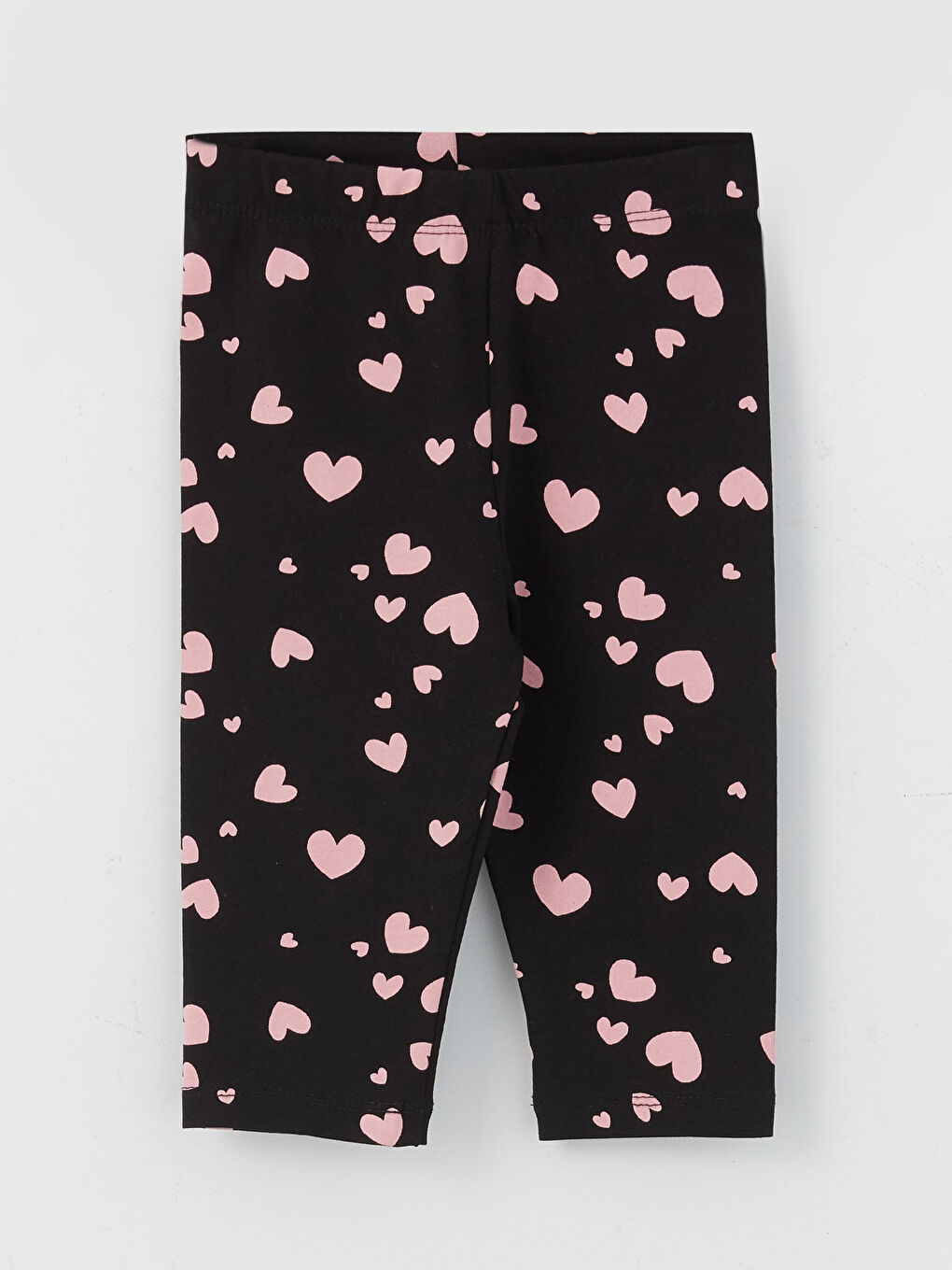 Beyaz Bisiklet Yaka Kısa Kollu Baskılı Kız Bebek Tişört ve Tayt 2'li Takım-2