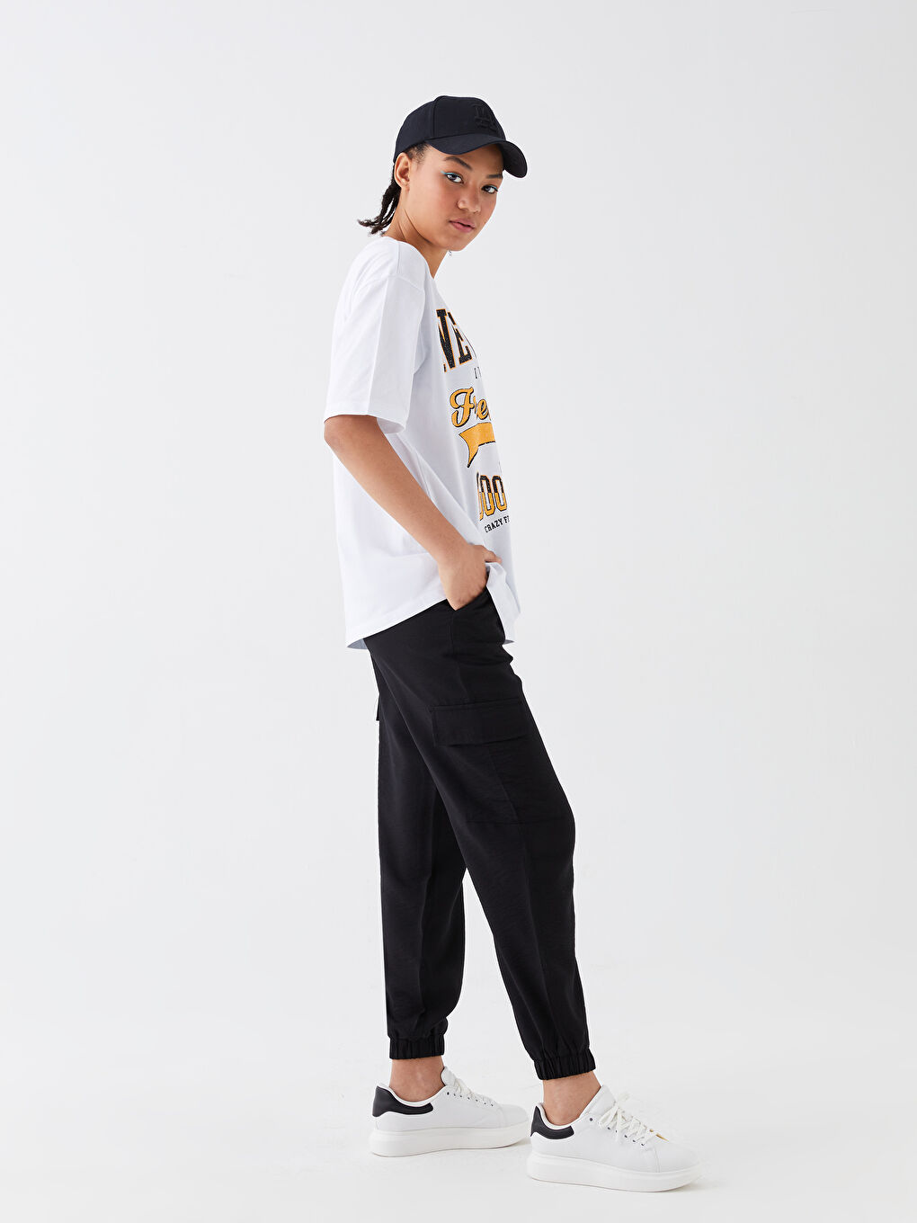 LCW Vision Elastic Waist Women's Jogger Trousers -S3IS33Z8-CVL
