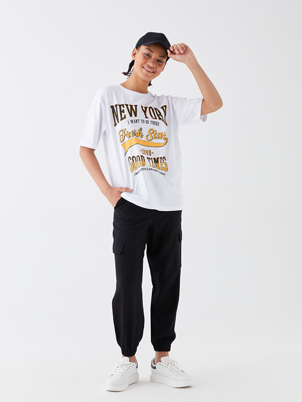 LCW Vision Elastic Waist Women's Jogger Trousers -S3IS33Z8-CVL