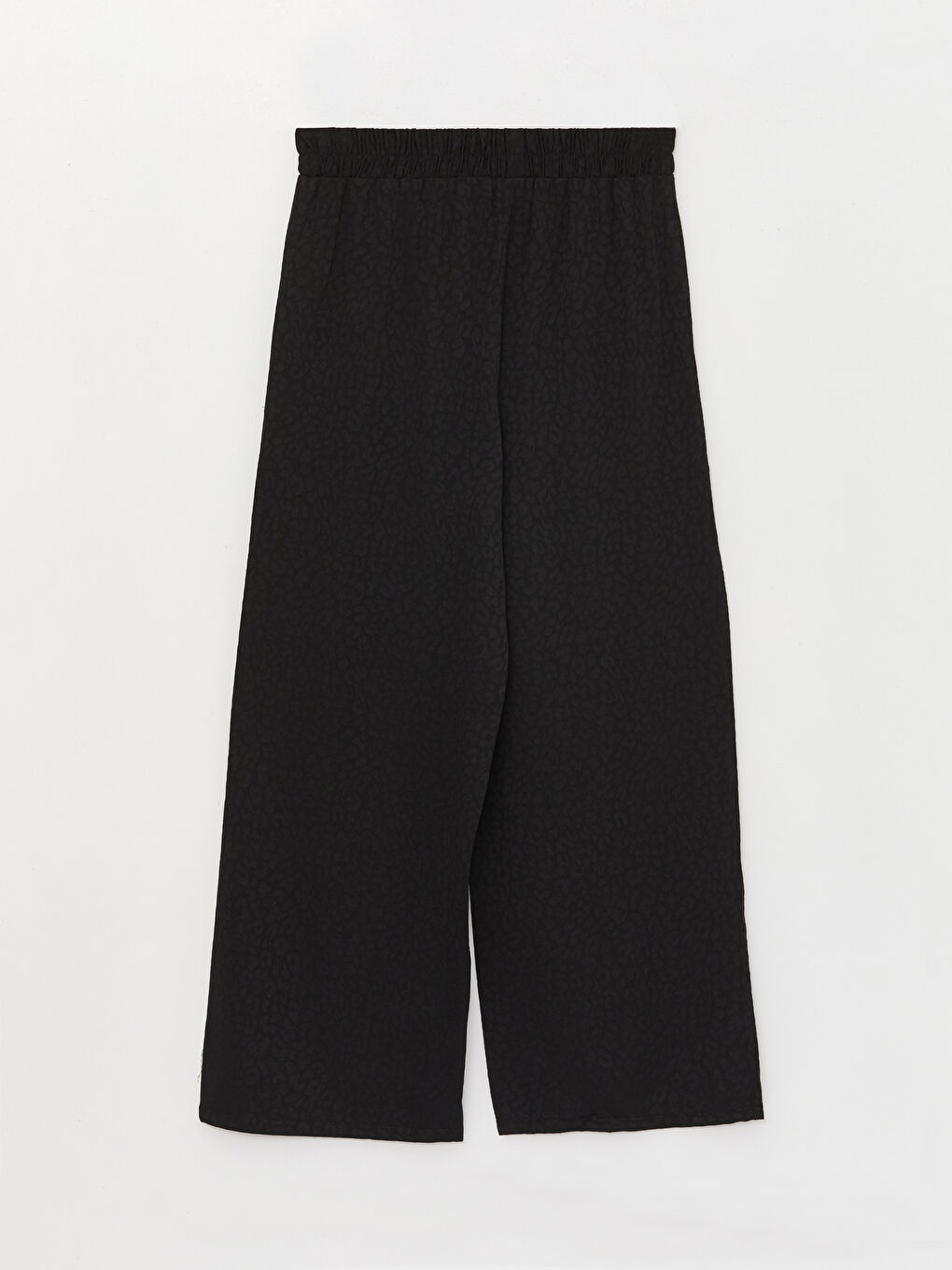 Elasticated Waist Patterned Wide Leg Women's Trousers-5