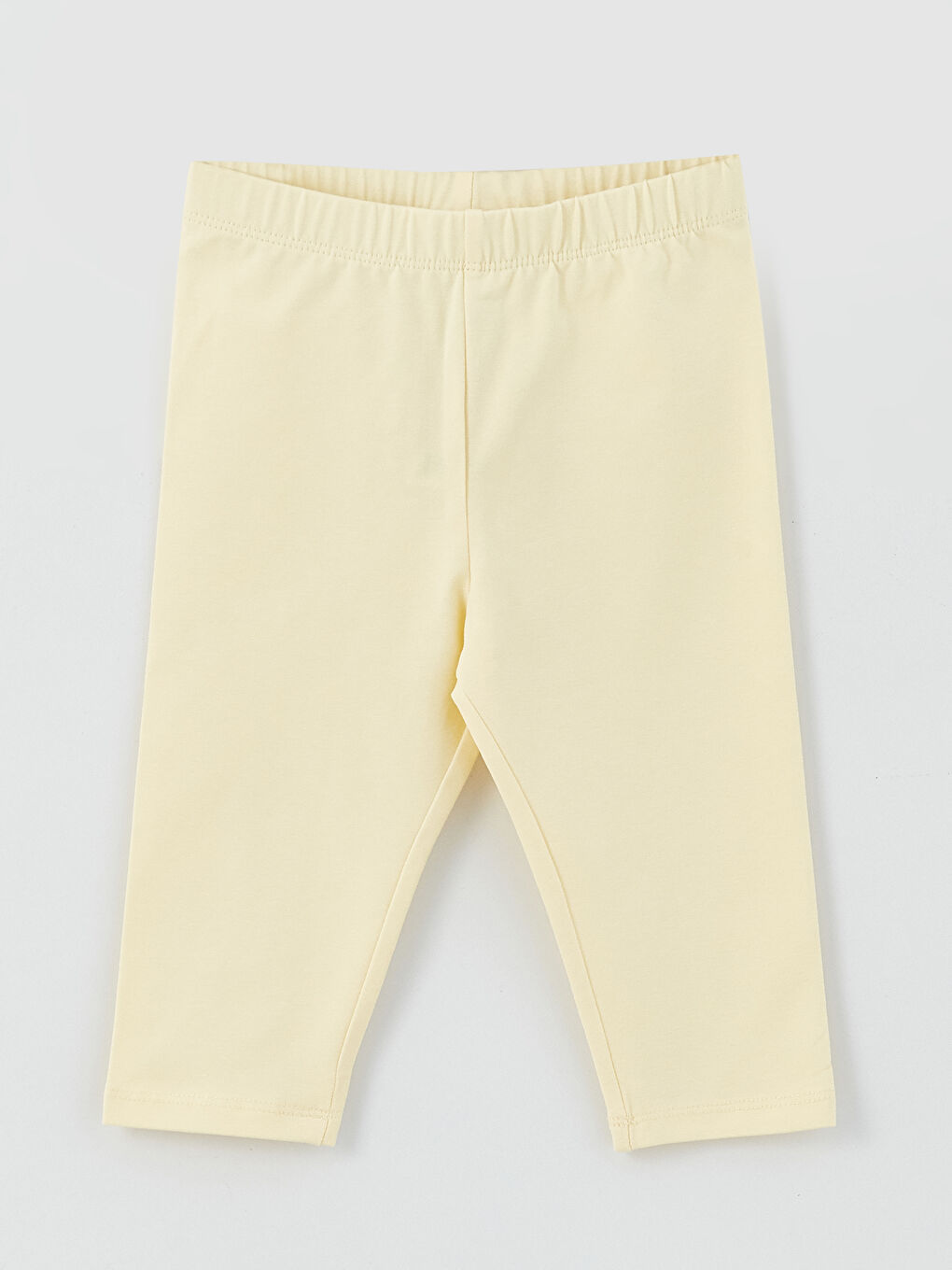 Beyaz Bisiklet Yaka Baskılı Kız Bebek Tişört ve Tayt 2'li Takım-2