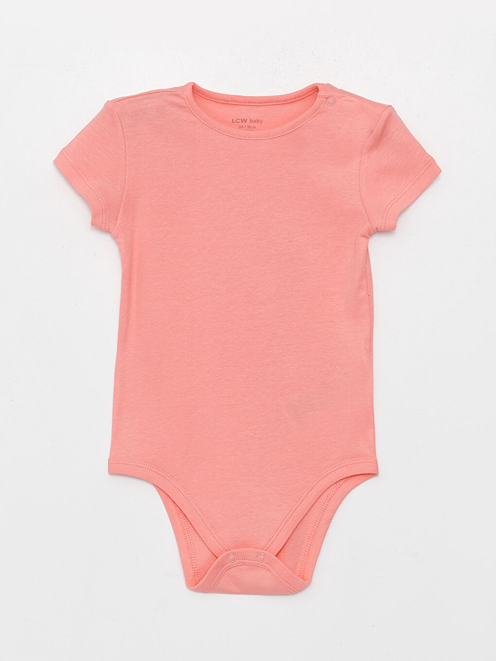 Crew Neck Baby Girl Bodysuit 2 Pack-1