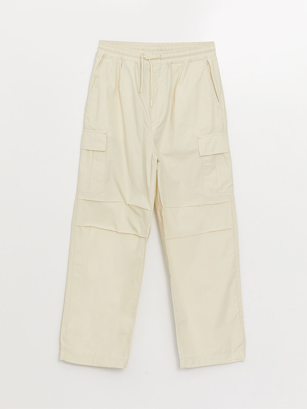 Bej Rahat Kalıp Erkek Kargo Pantolon-5
