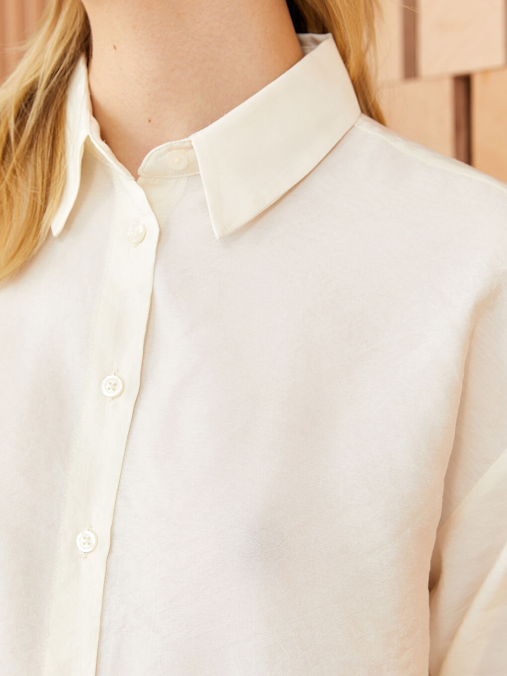 Plain Long Sleeve Oversize Women's Shirt Tunic-3