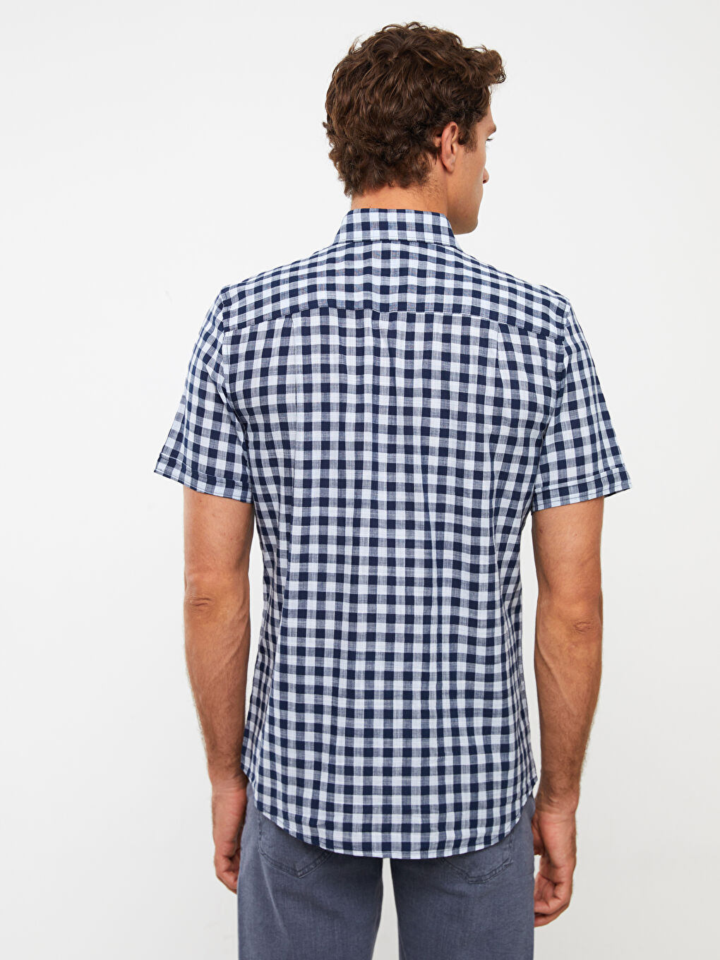 Regular Fit Short Sleeve Men's Shirt-4