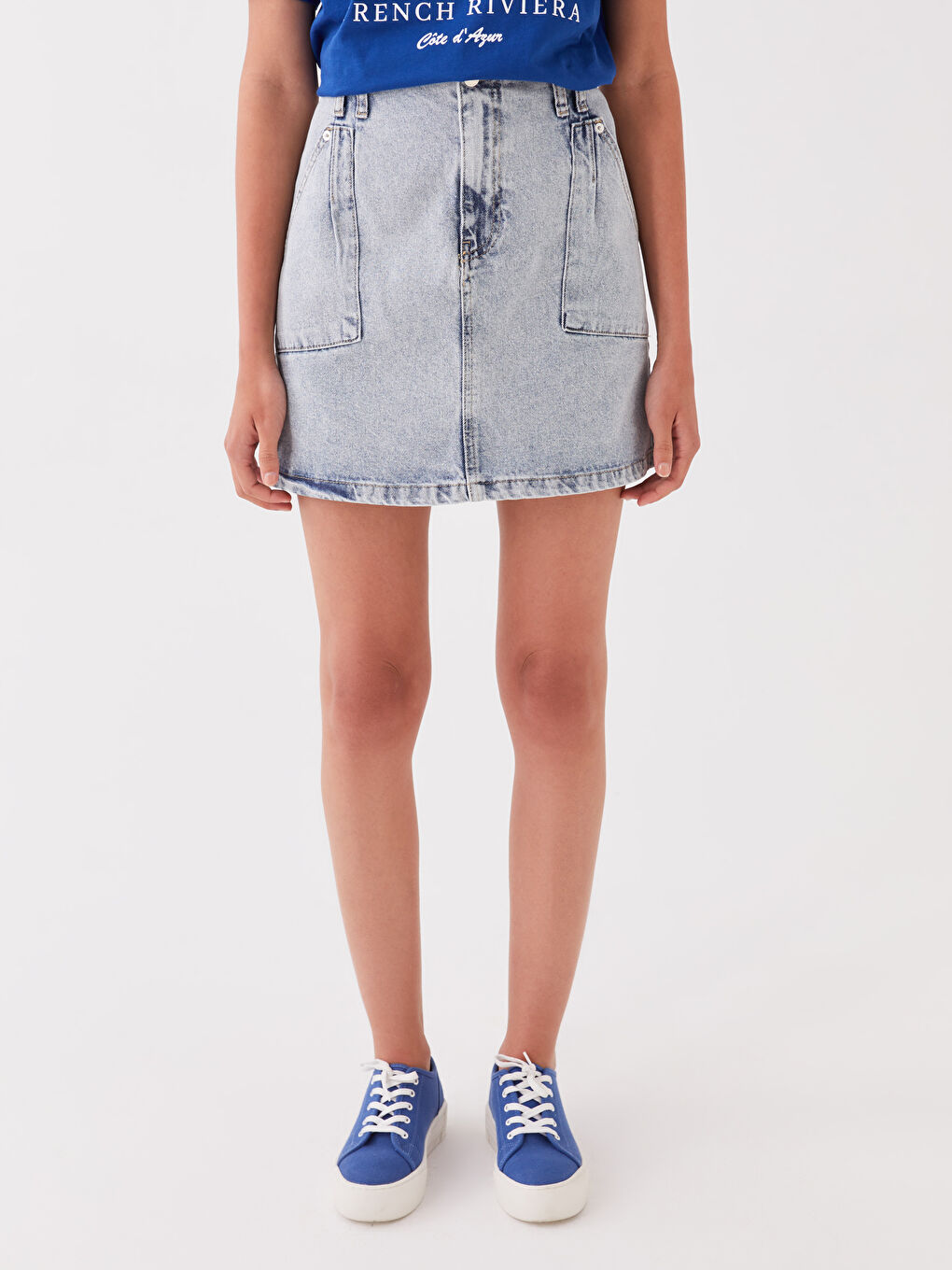 Standard Fit Women's Jean Skirt -S3IT20Z8-311