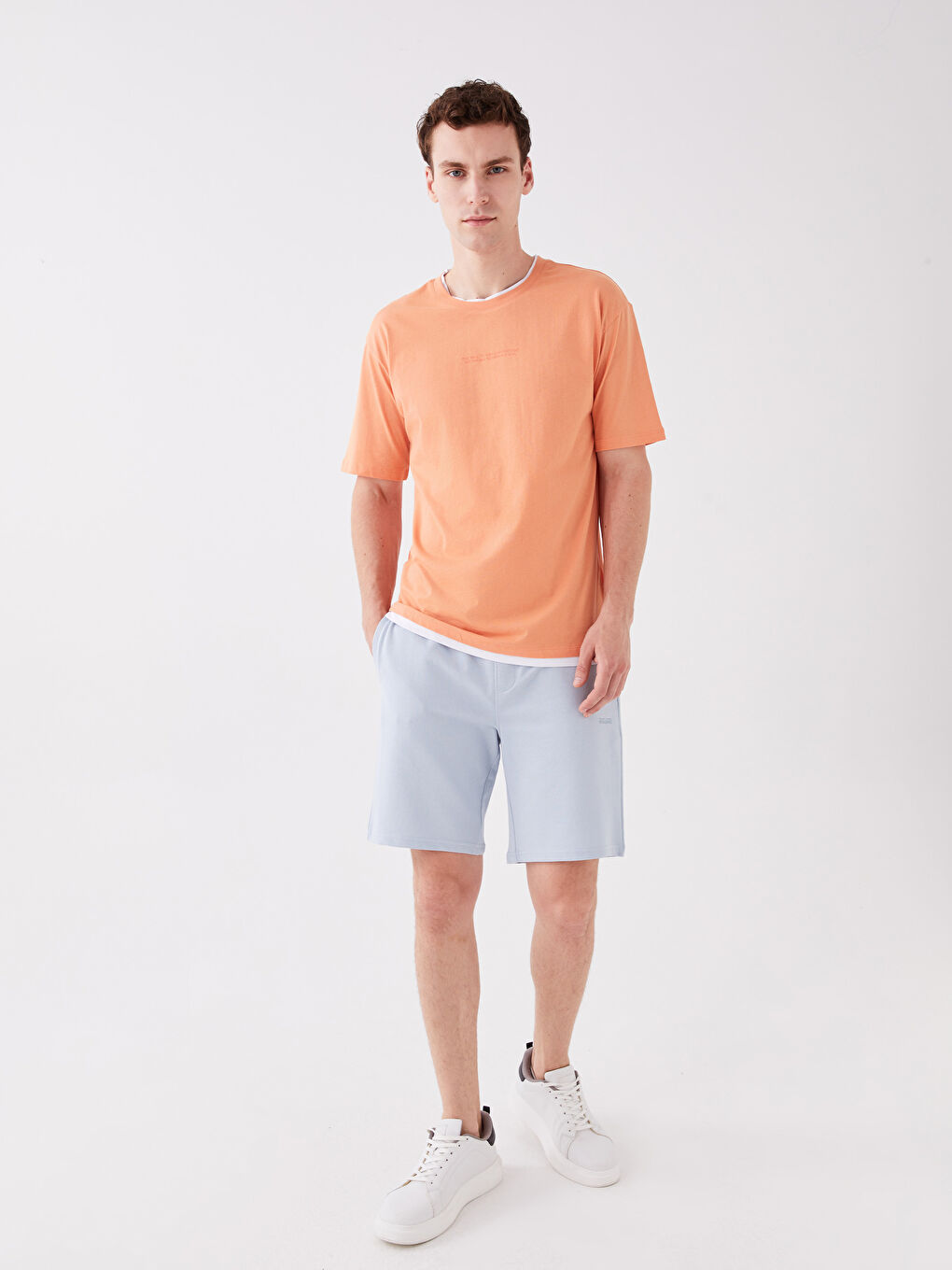 Slim Fit Binding Detail Men's Shorts -S3IT21Z8-S0S